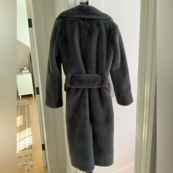 🩷VALENTINE’S DAY SPECIAL🩷 Proenza Schouler White Label Belted Faux Fur Coat - Picture 11 of 14